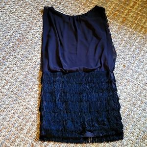Black fringe dress